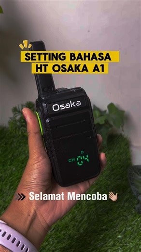 Tutorial on setting the language for the Osaka A1 HT #cheap #promo #long-distance HT #osaka #tuto...