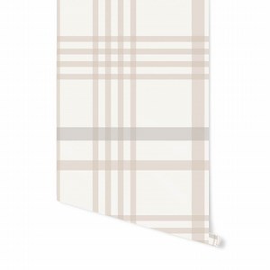 Wallpaper Plaid Brown/ Cozy Brown Plaid Wallpaper/ Removable Wallpaper/ Peel and Stick Wallpaper/ Unpasted/ Pre-pasted Wallpaper WW2249 - Etsy