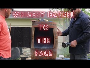 Whiskey Barrel into electric smoker!