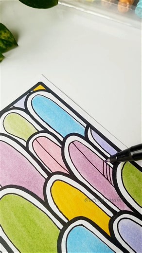 easy zentangle pattern tutorial #art #zentangle #shorts #doodle #3d #trending