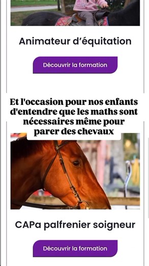 Le salon du cheval pour allier l'utile à l'agréable, CAP, bac pro... Je guide l'avenir de ma fille