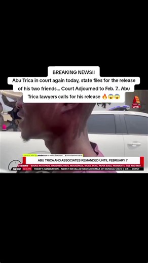 Abu Trica Court Update: Friends' Release Filed