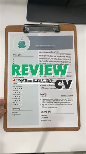 Các tips giúp CV thêm nổi bật cho các bạn sinh viên chuẩn bị đi thực tập! #CV #ReviewCV #Marketing #Jobs #thuctapsinh | Cake Vietnam