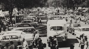 Did you know the grand concourse used to have car traffic during the Iowa State Fair? For more Fair history, check our Our Great State Fair documentary on the PBS app or YouTube. #IowaPBSFair | Iowa PBS