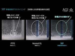 【GL HAKKO × AGI】SEF 帯電抑制グラスライニング 除電比較試験