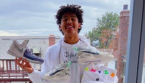 BYU basketball freshman Trey Stewart spreads positivity with shoes, smiles