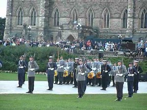 German Army Band & Drill Team ( Fortissimo ) on Parliament Hill in Ottawa on 20120811 2/6