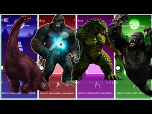 🦖 Godzilla King 👑 VS Godzilla Atomic Breath 💥 | Tiles Hop EDM Rush 🎶🔥