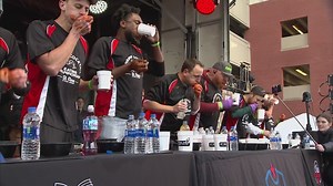 Esper defends title in St. Elmo Shrimp Cocktail Eating Championship, beats Chestnut for 2nd straight year