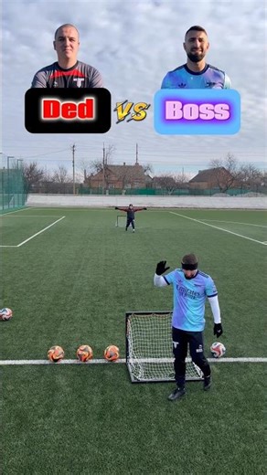 Ded ⚫️ vs 🔵 Boss #fctretiy #football #challenge #funnyshorts