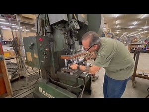 punch press set up for chip clip