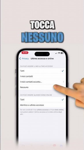 Come NASCONDERE ULTIMO ACCESSO e ONLINE su WHATSAPP