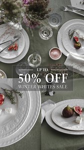Enjoy up to 50% off with our Winter Whites Sale! Save on top collections including Afina, Manufacture, Artesano and more! | Villeroy & Boch
