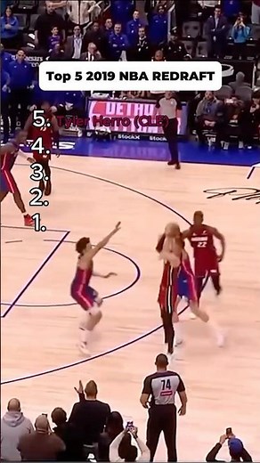 Top 5️⃣ 2019 NBA REDRAFT 🔥🔥 #nba #shorts