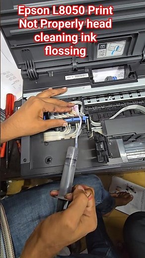 Epson L8050 Print Not Properly head cleaning ink flossing #epson #services #printersupportsoftware