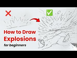 How to draw explosions (no timelapse full video) for beginners tutorial #animetutorial