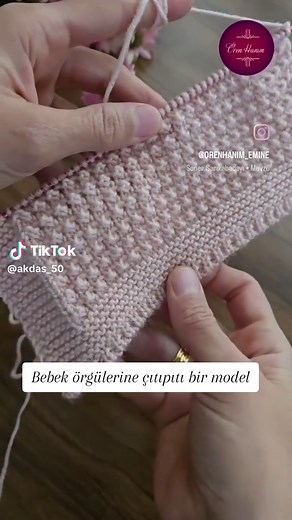 Bebek Örgüleri için Şık ve Kolay Model