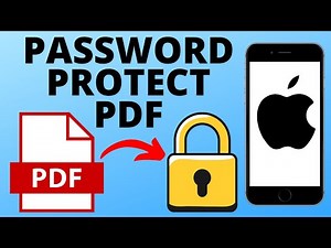 How to Password Protect a PDF on iPhone