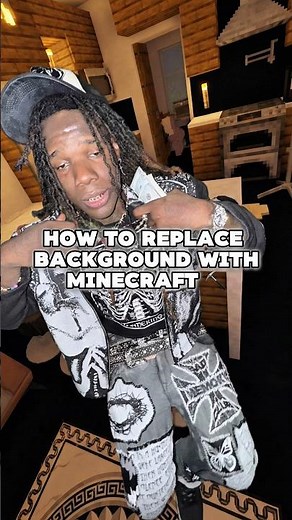 How to Replace Background with Minecraft in 5 secs ! #minecraft #tutorial