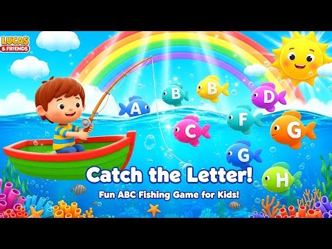Catch the Letter! ABC Fishing Adventure for Kids😍 #games #usa #youtube