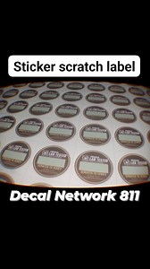 Sticker Scratch label | Decal Network 811 - Sticker Shop