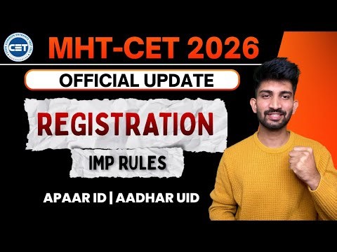 Mht Cet Registration Process Official Update 2026 | Mhtcet Registration Updates 2026