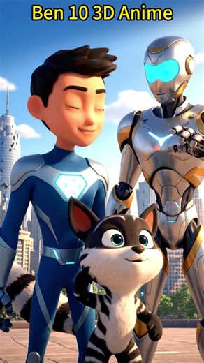 "The Ultimate Cartoon Adventure: Ben 10, His Epic Robot & Loyal Dog Unite!" #ben10 #shorts #fyp