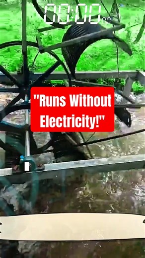Water Wheel Machine – Rotates Without Electricity Using Stream Flow