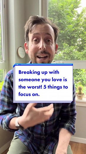 Breaking up with someone you love is the worst. Here are 5 things to focus on if you’re struggling to end it. #breakup #mentalhealth #therapy #therapysessions #relationshiptips #dating #datingadvice