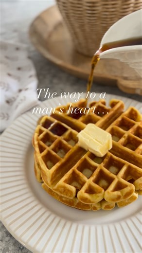 🧇Classic Buttermilk Belgian Waffles🧇 Comment WAFFLES and I’ll send you over my husband’s very favorite Belgian Waffle recipe! They have the traditional golden crispy edge and the perfect light and fluffy center. They are so good to make ahead and freeze too! Let me know if you try them! *link to recipe is in comments! #edwardsfarmstead #belgianwaffle #buttermilkwaffles #brunch #breakfastrecipe | Edwards Farmstead