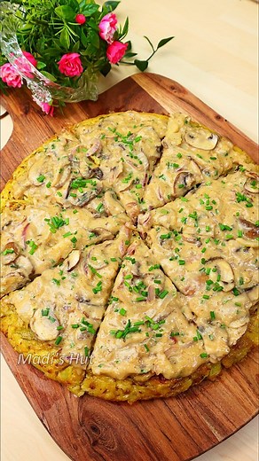 Incredible Cabbage Pizza❗️ ●● Recipe: (for 3-4 People) - 370 g Cabbage - 500 g Potato - 4 Eggs - 2 tbsp Flour - Salt, Chili flakes - Olive Oil Sauce: - 180 g Mushroom - 70 g Onion - 10 g Chives - Black pepper, Garlic powder - 1 tbsp Sugar - 1 tbsp Flour - 100 ml cooking Cream - 100 ml white Wine - 2 tbsp Soy sauce - 3 slice Cheese - Olive oil #cabbage #pizza #pizzalover #pizzatime #dinner #recipes #recipe #asmrfood #asmr #food #foods #foodie #foodies #instafood #instagramfood #reelsinstagram #in
