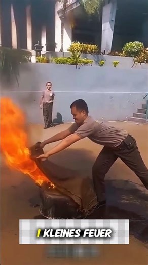 Gefährliche Feuergewohnheit 😨#shorts