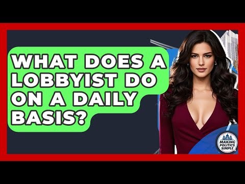 What Does A Lobbyist Do On A Daily Basis? - Making Politics Simple