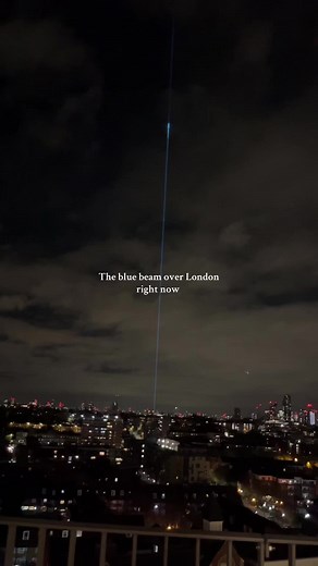 Exploring the Blue Light Installation Over London
