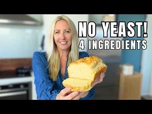Easy No Yeast Bread – Just 4 Ingredients, Ready in 1 Hour!