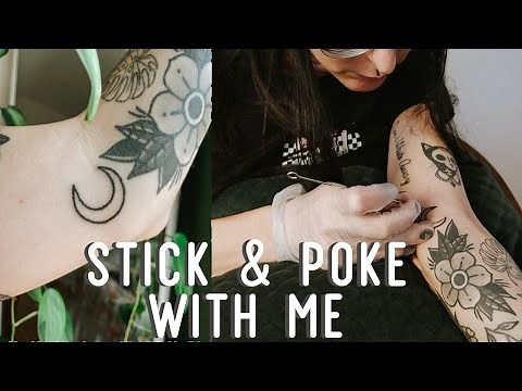 Stick & poke tattoo with me