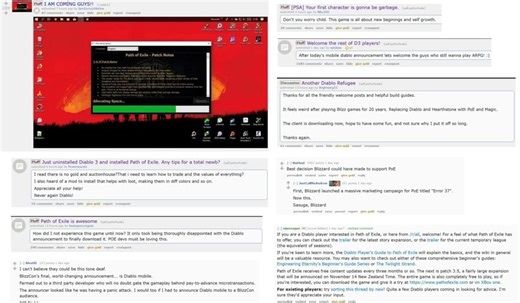 Path Of Exile Players Celebrate Diablo: Immortal Announcement