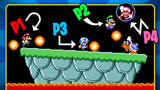 目前最好玩的马里奥世界多人游戏！（同人超级马里奥世界重制版4人联机①）