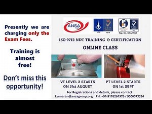 EN ISO 9712 LEVEL 2 TRAINING AND CERTIFICATION