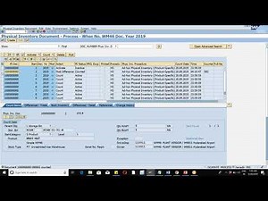 Class 32 Physical Inventory step 2 | EWM training on S4HANA
