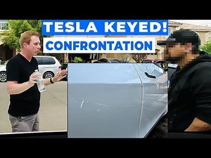 Confronting Neighbor Who Keyed My Tesla! Cops Called!!