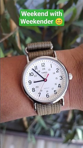Timex Weekender 38mm with Indiglo—a very fitting watch for the weekend