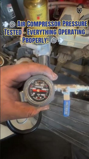 💨⚙️ Air Compressor Pressure Tested – Everything Operating Properly! ⚙️💨