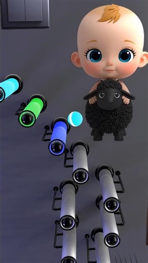 baa baa black sheep - A1 - marble music #shorts #musicmarble #marblasmr #satisfying