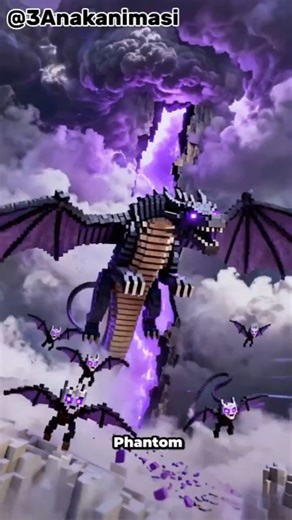 #4 Rise of the Void Storm #minecraft #animation #dragon #ai #monster #battle