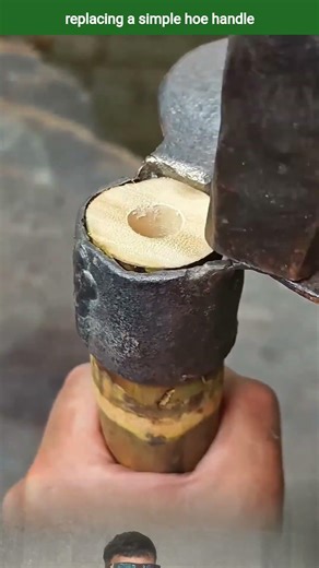 replacing a simple hoe handle