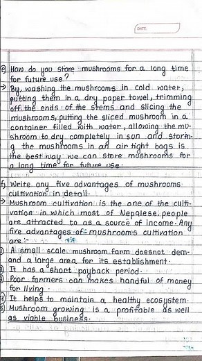 Class 9/Science Chapter-3 Mushroom #notes #chapter3 #science #class9 #mushroom # classification #of