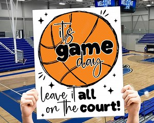 Basketball Team Locker Room Poster, Game Day Printable Sign (PDF Files) - Etsy