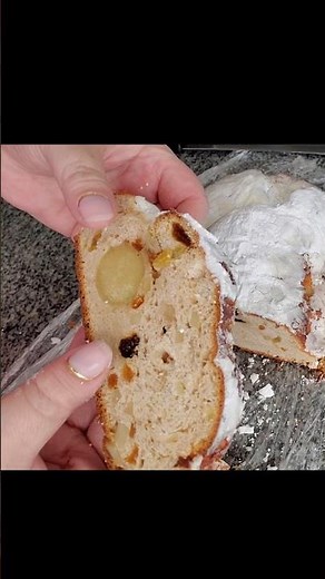 Traditional stollen made gluten free #glutenfree #germanfood #christmasbread