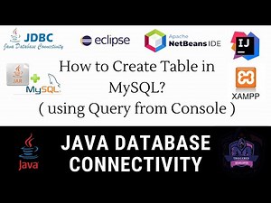 How to Create Table in MySQL using Java | MySQL Create Statement Query | JDBC CRUD Tutorial